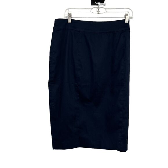 New‎ Modcloth Royal Monk Navy Skirt White Buttons XL 16 - Picture 2 of 3
